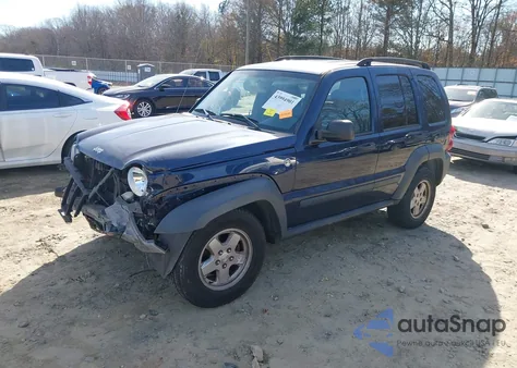 2006 Jeep Liberty Sport из США, поврежденный, VIN 1J4GL48K06W176596